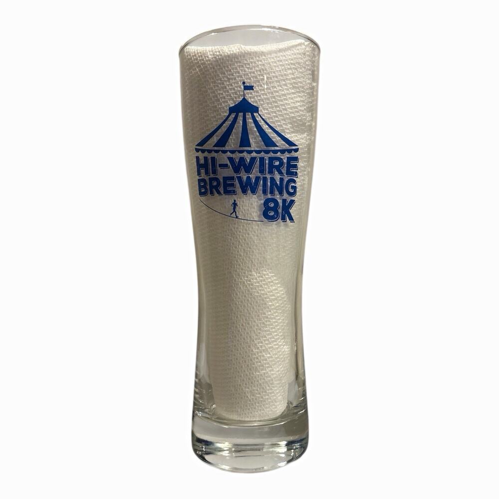 Hi-Wire Brewing 8K Great American Brewery Runs Pilsner Beer Glass Breweriana